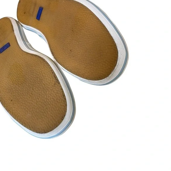 KEDS x KATE SPADE NEW YORK CHAMPION GLITTER SNEAKERS BLUE RIBBONED LACES WF61658 - Picture 16 of 17